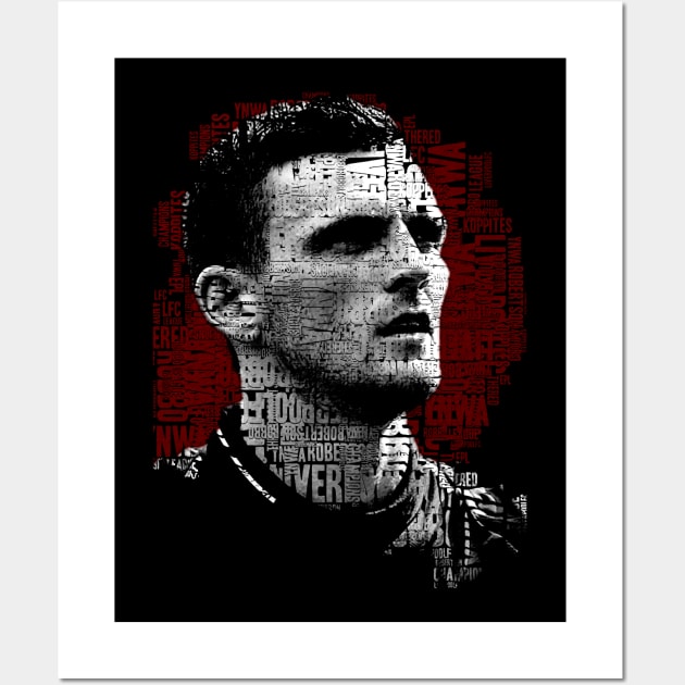 Andy Robertson text art Wall Art by BAJAJU